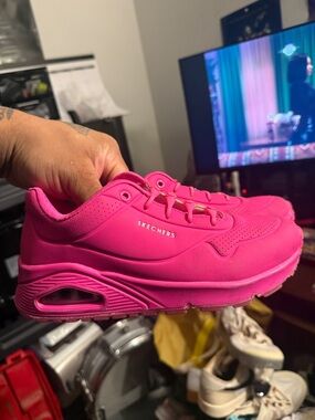 Skechers Air Uno Pop of Sunshine Low Top Women's Casual Fashion Shoes Sneaker